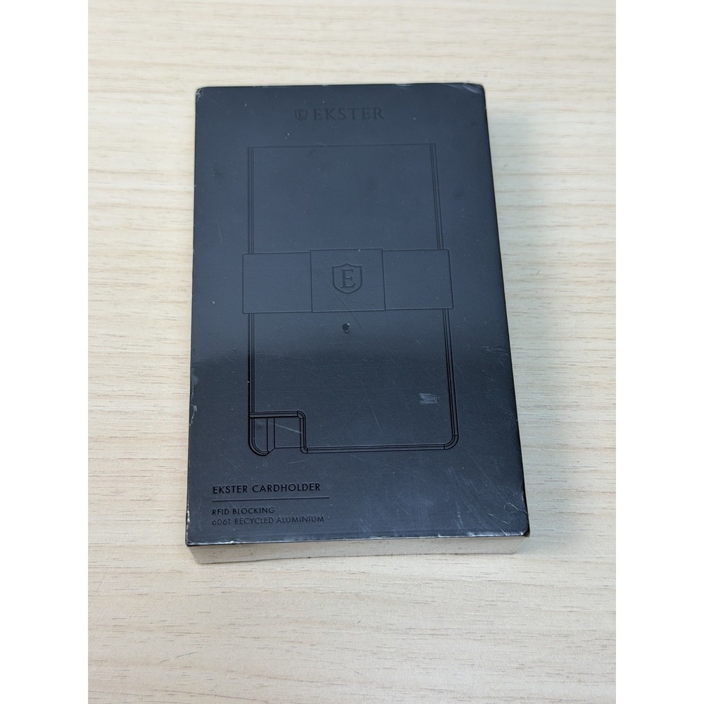 EKSTER EK4-ALU-GRY CARDHOLDER 2-GREY STEEL RFID BLOCKING Sealed